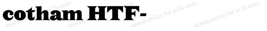 cotham HTF字体转换
